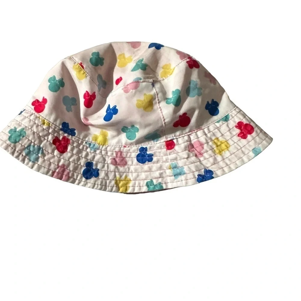 Disney Girls’ Bucket Hat – Reversible Minnie Mouse, 6-12 months